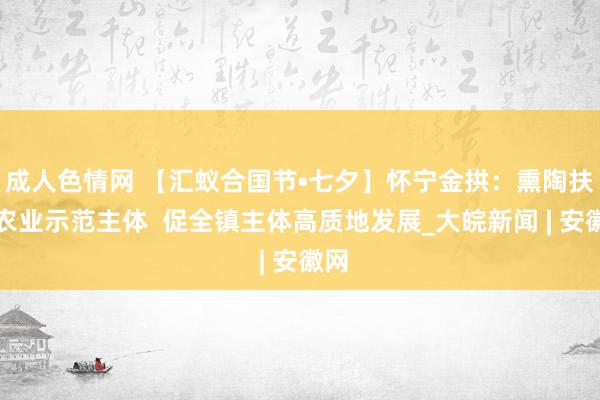 成人色情网 【汇蚁合国节•七夕】怀宁金拱：熏陶扶捏农业示范主体  促全镇主体高质地发展_大皖新闻 | 安徽网