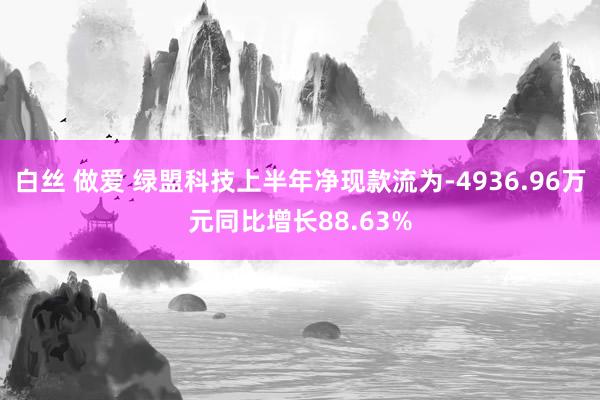 白丝 做爱 绿盟科技上半年净现款流为-4936.96万元同比增长88.63%