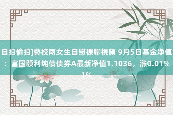 自拍偷拍]藝校兩女生自慰裸聊視頻 9月5日基金净值：富国颐利纯债债券A最新净值1.1036，涨0.01%