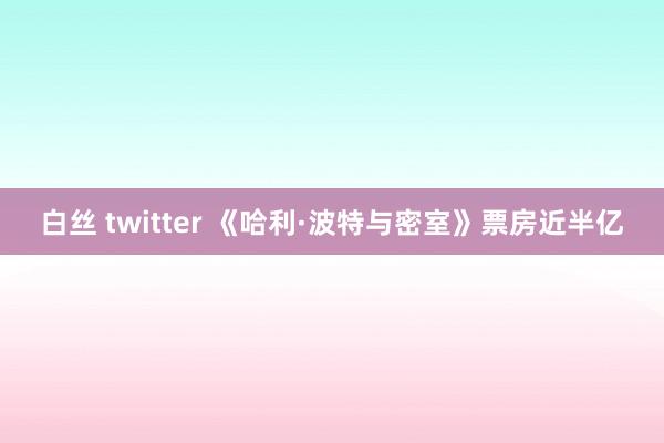 白丝 twitter 《哈利·波特与密室》票房近半亿