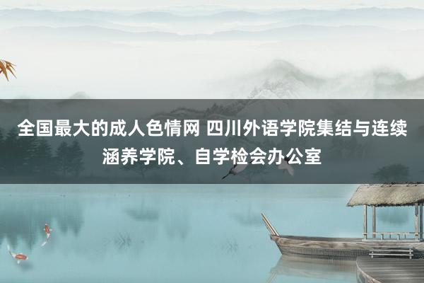 全国最大的成人色情网 四川外语学院集结与连续涵养学院、自学检会办公室